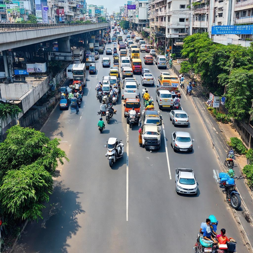 Canh nhon nhip tai nga tu Tan Thoi Hiep, Tô Ký – Lê Văn Khương, quan 12 nhin tu tren cao.